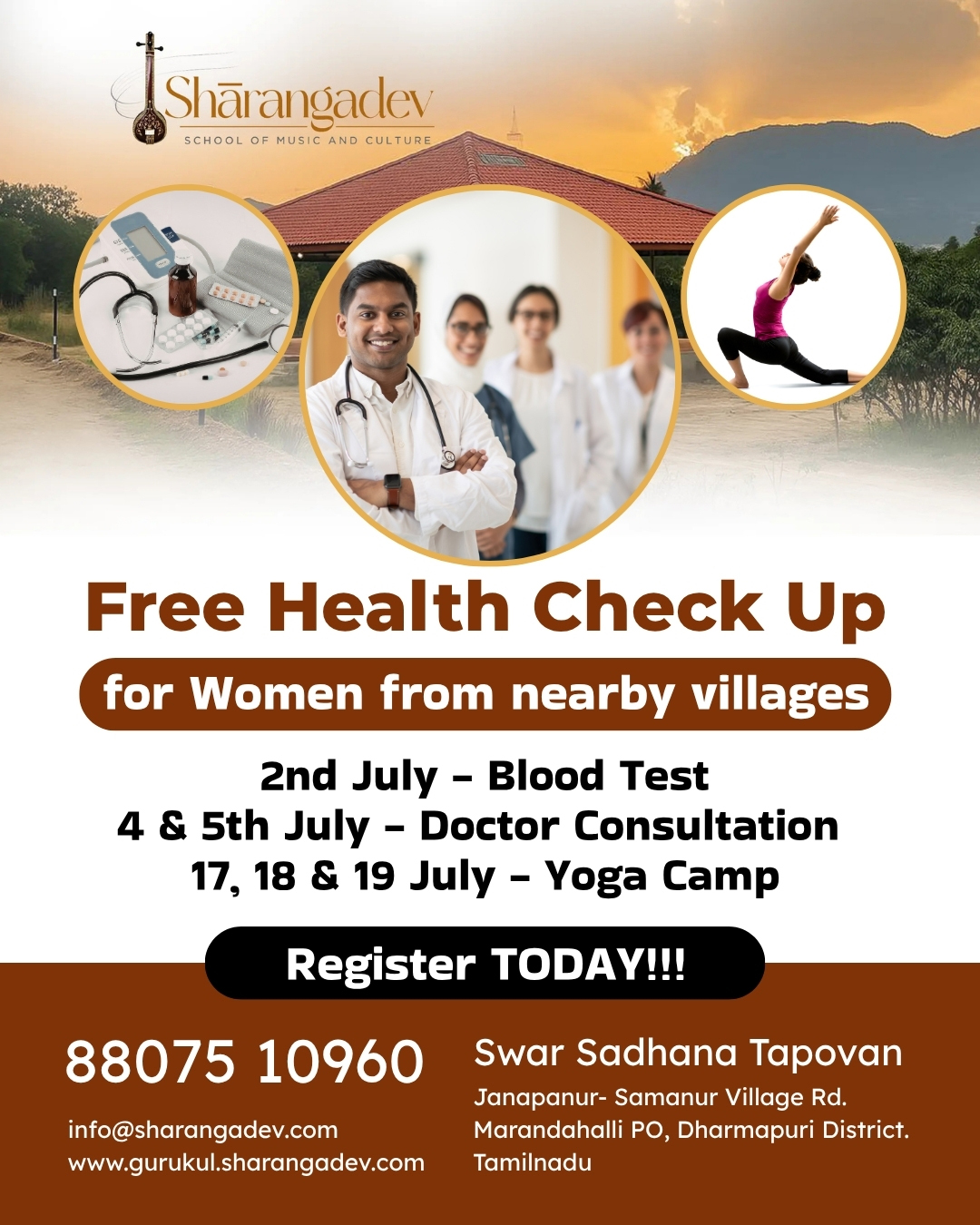 Free health check-up camp for women from nearby villages