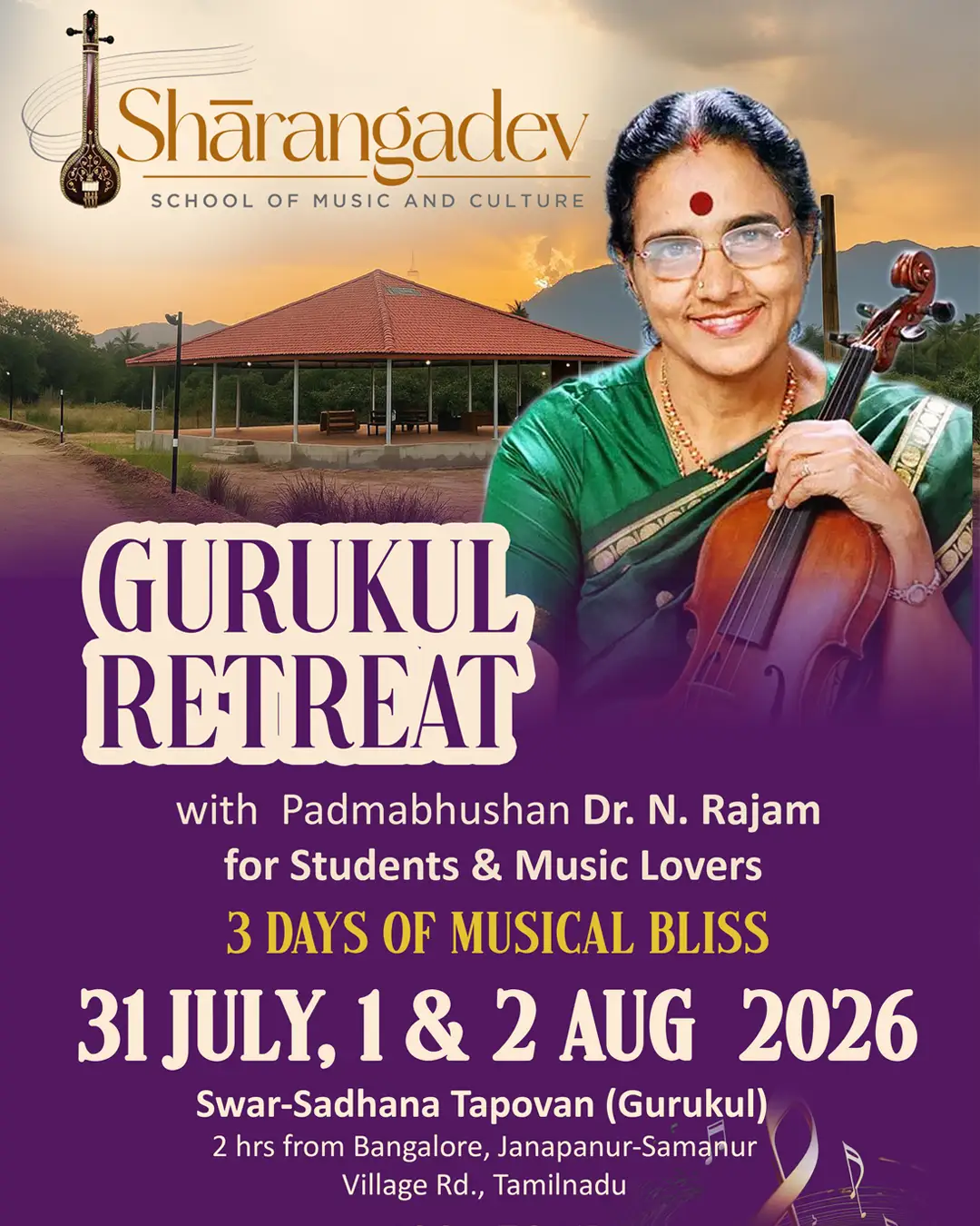 Gurukul Retreat with Padmabhushan Dr. N. Rajam